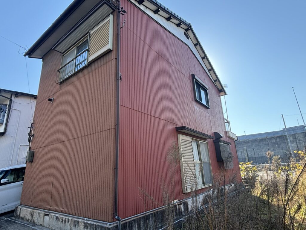 外壁　西面