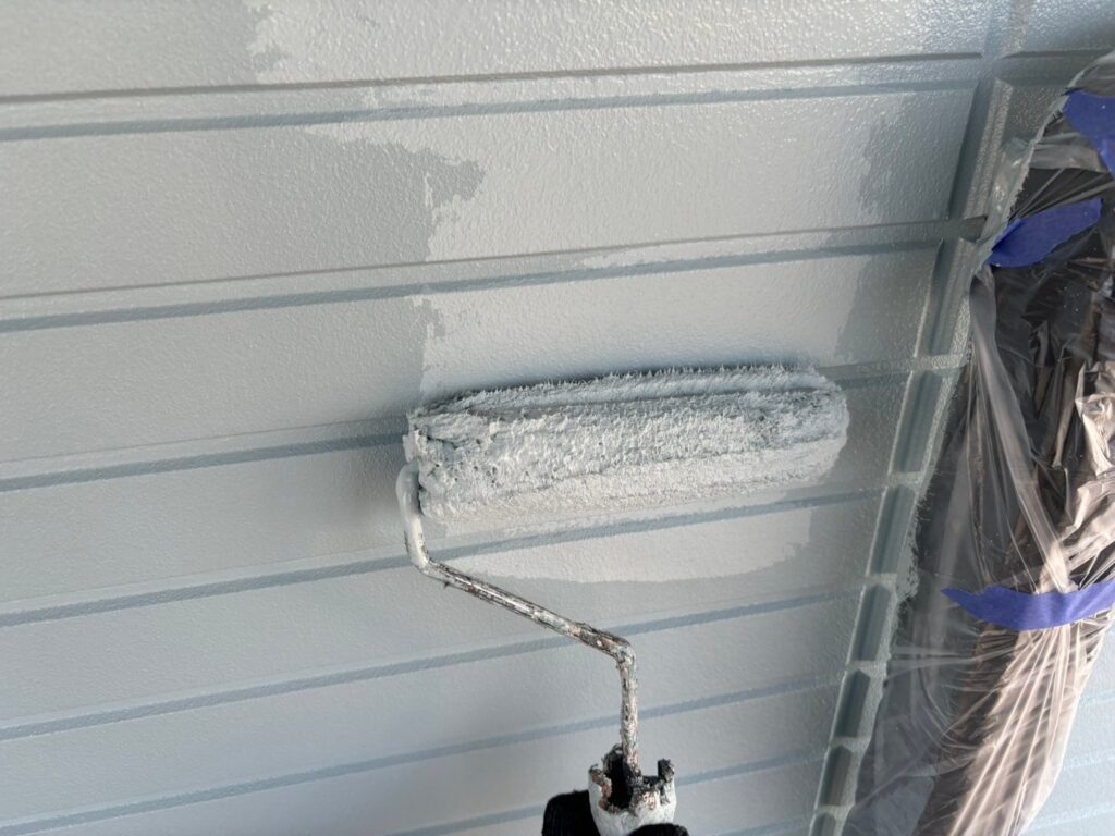 外壁 2階 上塗り