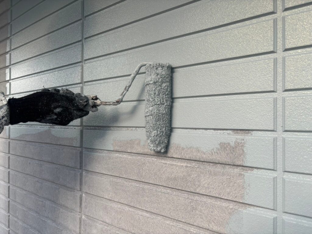 外壁 2階 中塗り